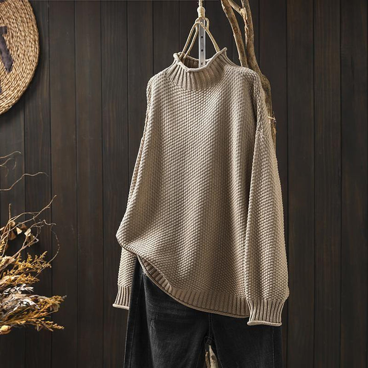 Patricia | Womens Merino Wool Knitted Turtleneck Jumper