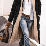 Women's Reversible Winter Jacket Teddy Fleece