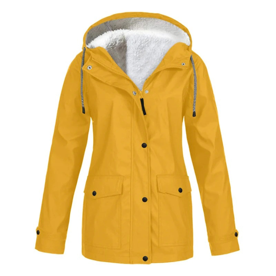 Women's Hooded Fleece-Lined Utility Jacket