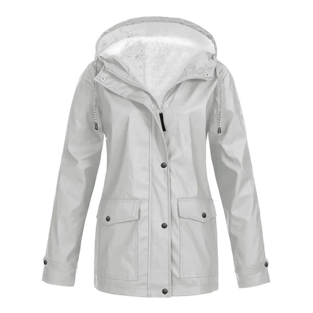 Women's Hooded Fleece-Lined Utility Jacket