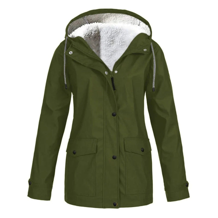 Women's Hooded Fleece-Lined Utility Jacket