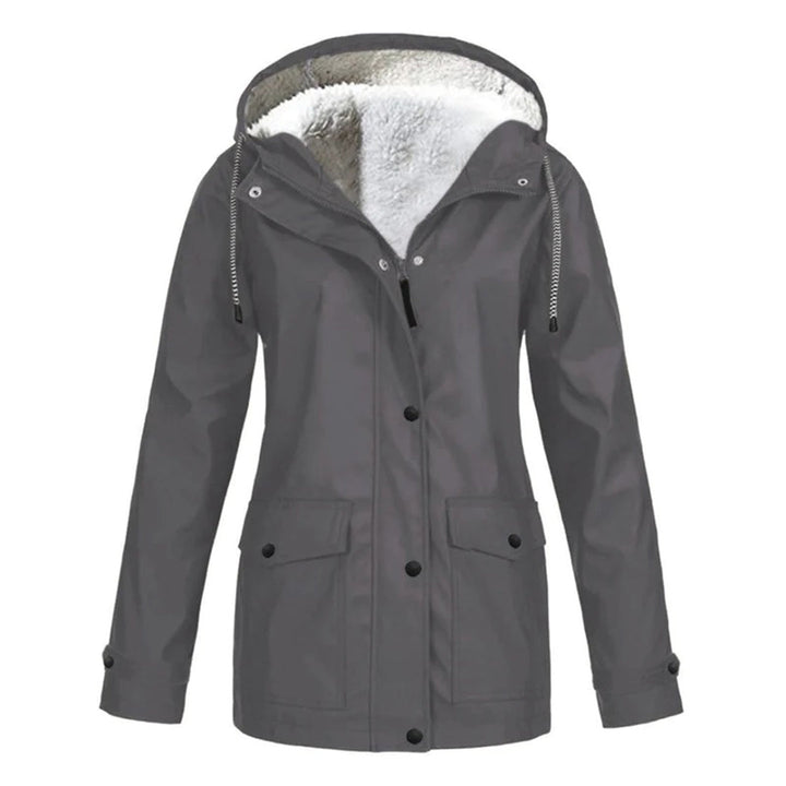Women's Hooded Fleece-Lined Utility Jacket