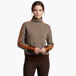 Women’s Striped Crew Neck Knit Sweater