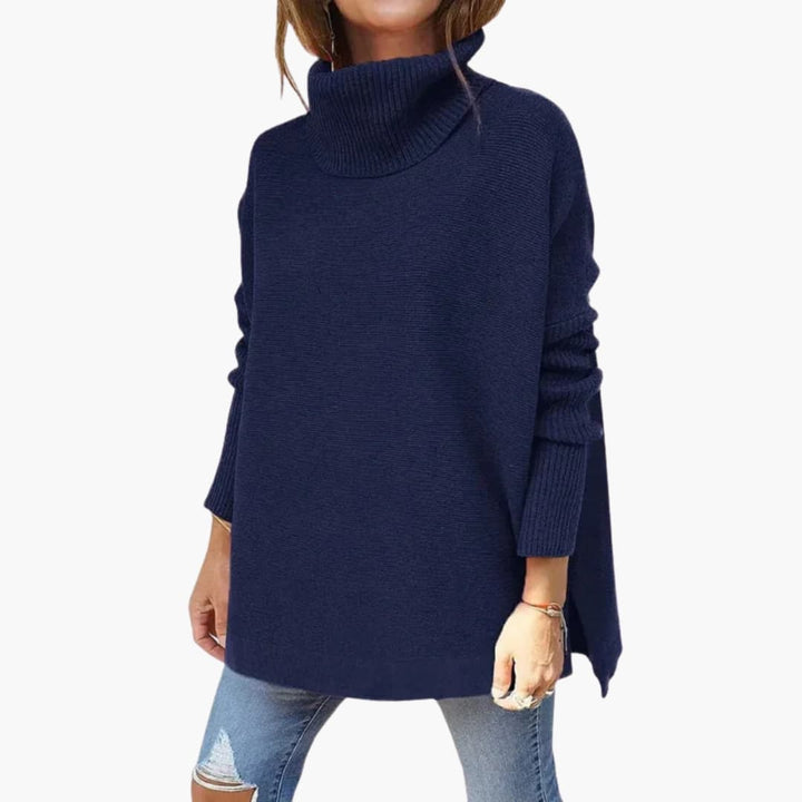 Women's Ribbed Knit Turtleneck Sweater