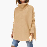 Women's Ribbed Knit Turtleneck Sweater