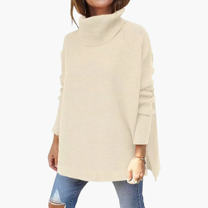 Women's Ribbed Knit Turtleneck Sweater