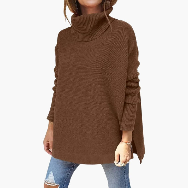 Women's Ribbed Knit Turtleneck Sweater