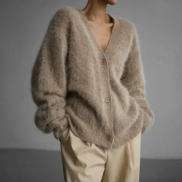 Women’s Soft Knit Button Cardigan Sweater