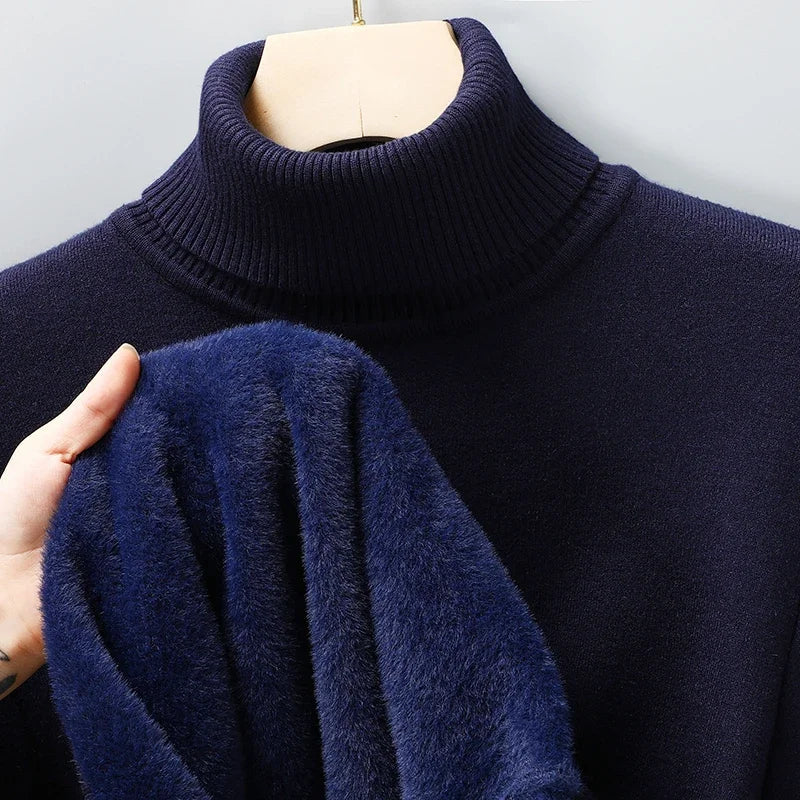 Savoni Cashmere Turtleneck Mens Jumper