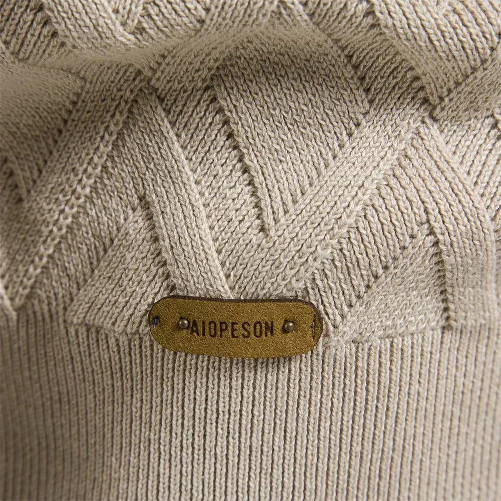 Theodor | Men's Sweater with Diamond Pattern