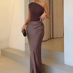 Violet & Grace™ | Maxi Dress with a Guilt in Satin