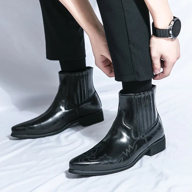 Massimo Trentini Chelsea Leather Boots