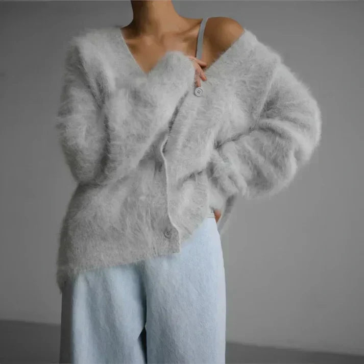 Women’s Soft Knit Button Cardigan Sweater