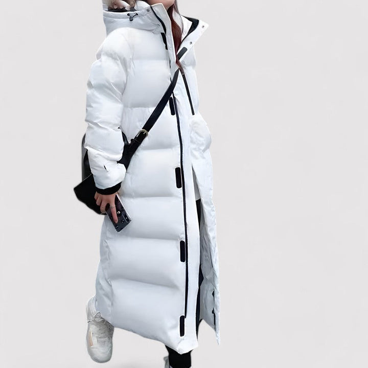 Stylish Women's Waterproof Black Hooded Puffer Jacket
