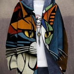 Oliver™ | Art print hooded jacket