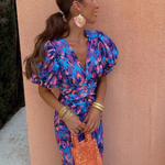 Violet & Grace™|Dress with Puff Sleeves