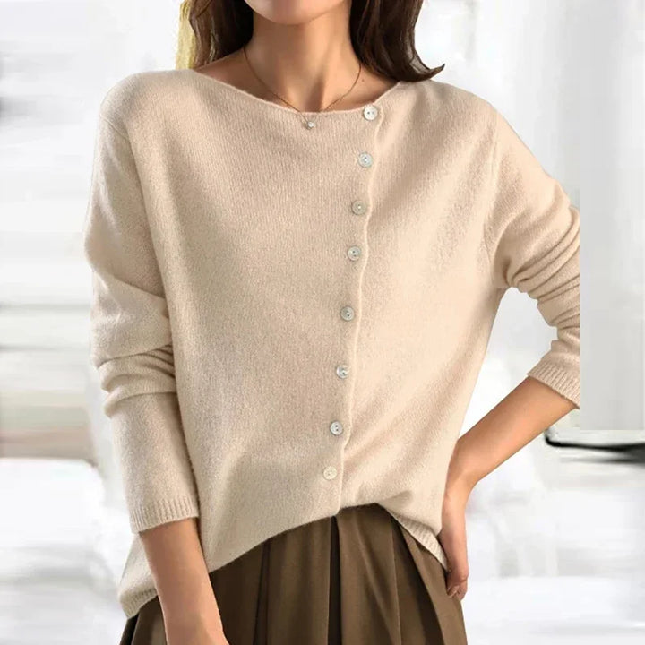 Women's Button Front V-Neck Knit Cardigan Sweater