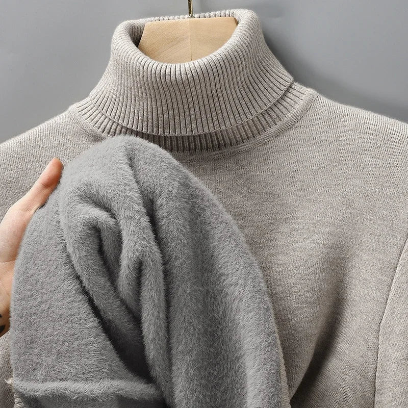 Savoni Cashmere Turtleneck Mens Jumper