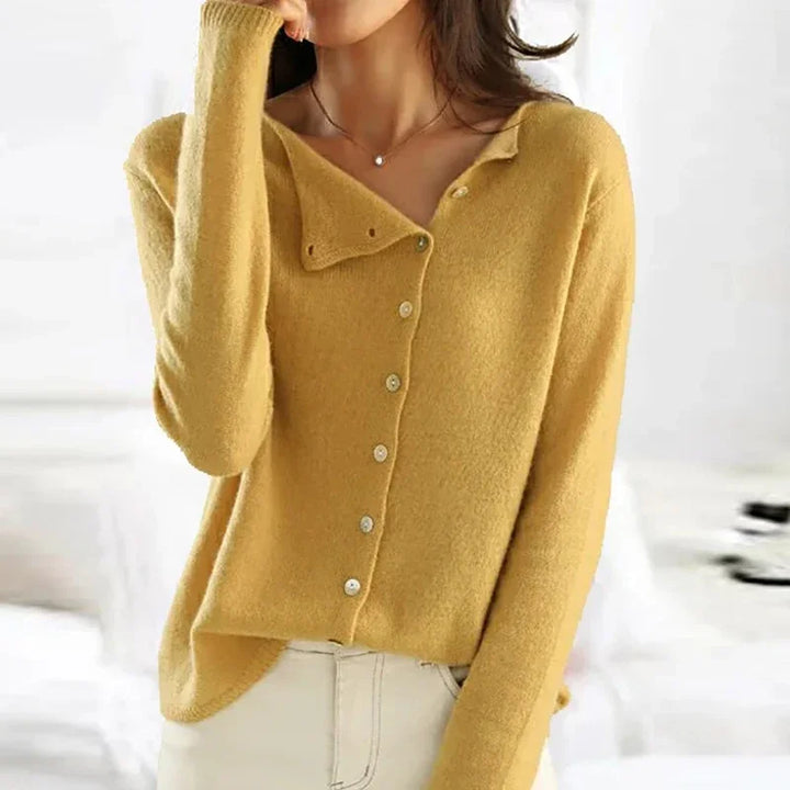 Women's Button Front V-Neck Knit Cardigan Sweater
