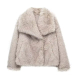 Women's Faux Fur Cropped Jacket