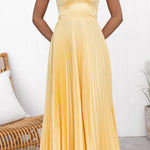 Violet & Grace™ | Pleated V-Neck Maxi Dress
