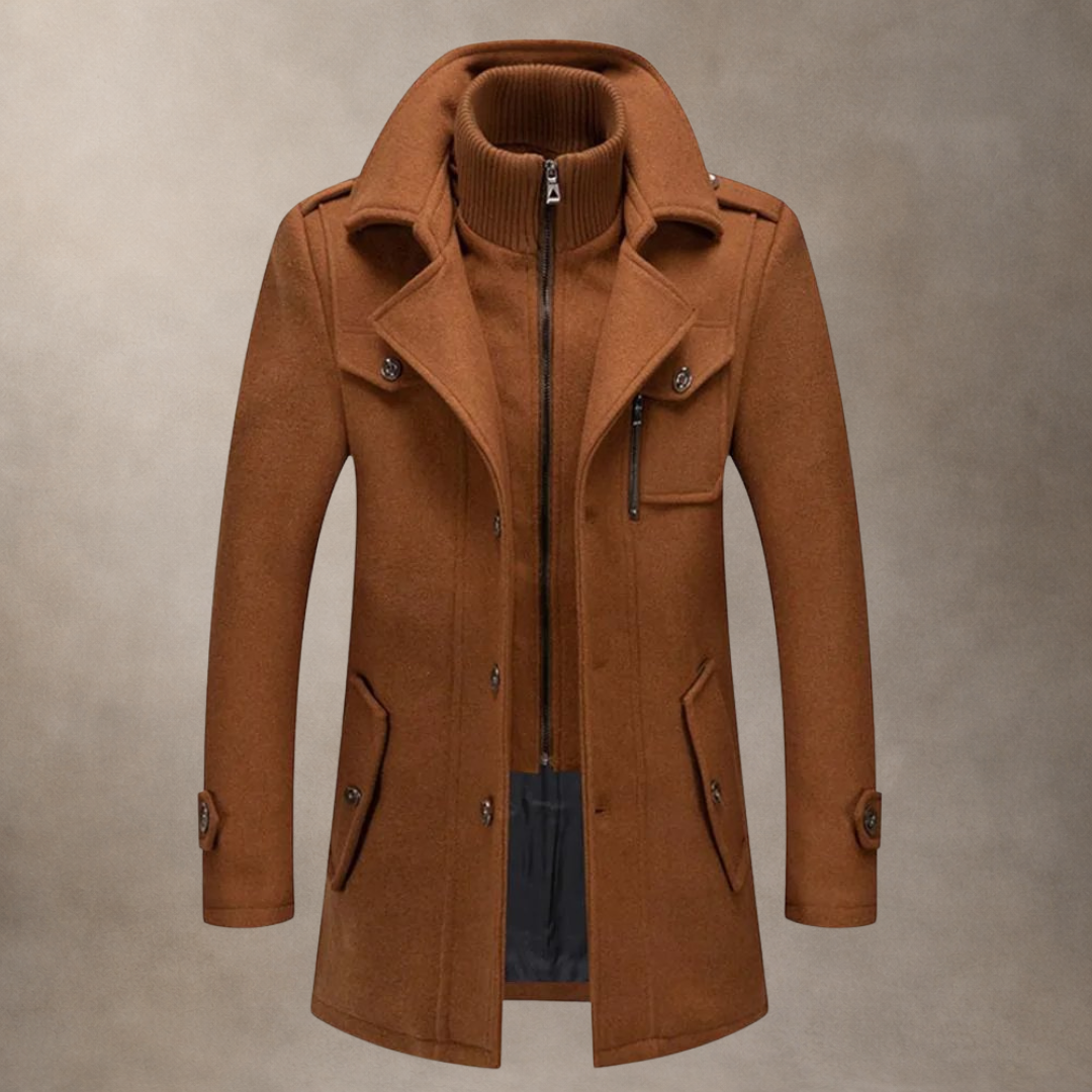 Adam | Layered Wool Coat