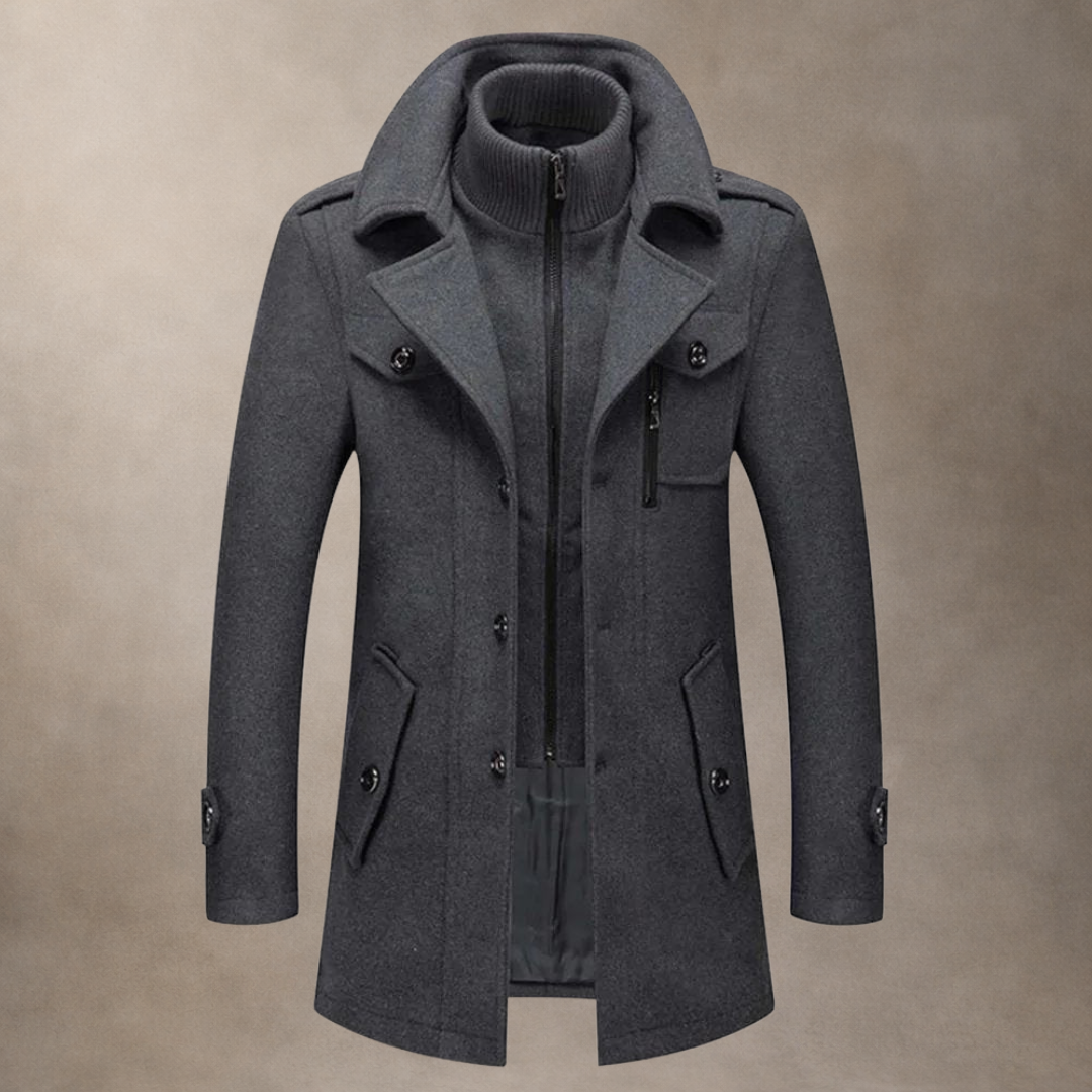 Adam | Layered Wool Coat