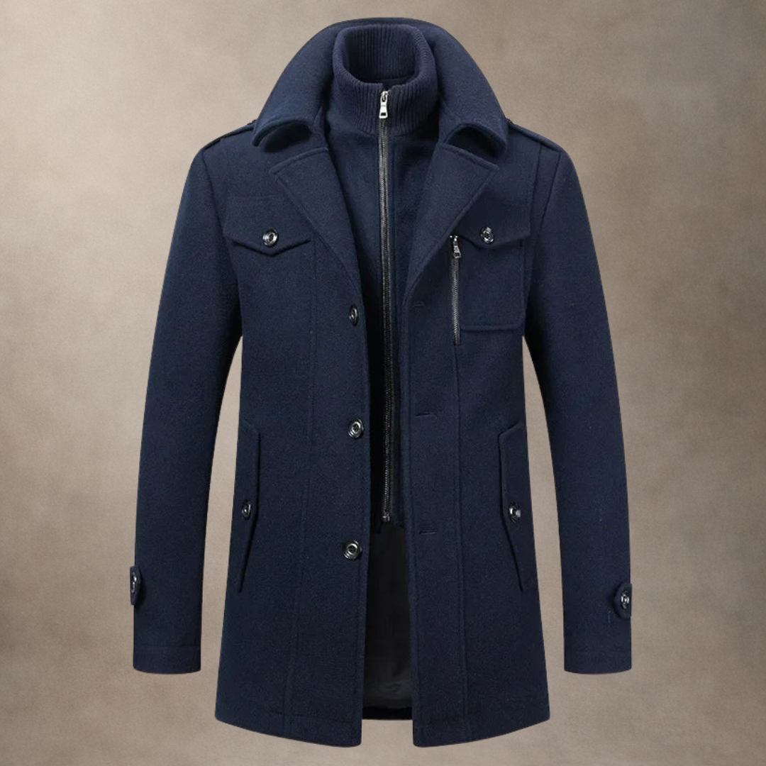 Adam | Layered Wool Coat