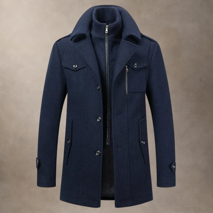 Adam | Layered Wool Coat