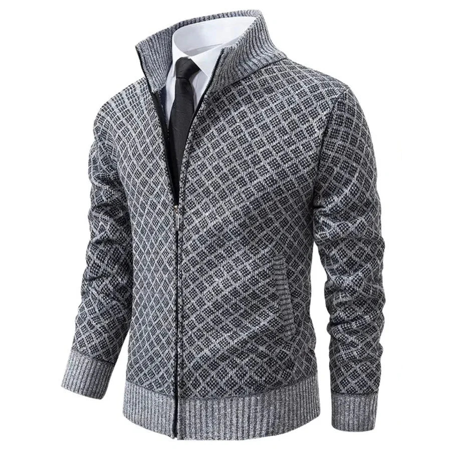 Alistair Patterned Zip Jacket