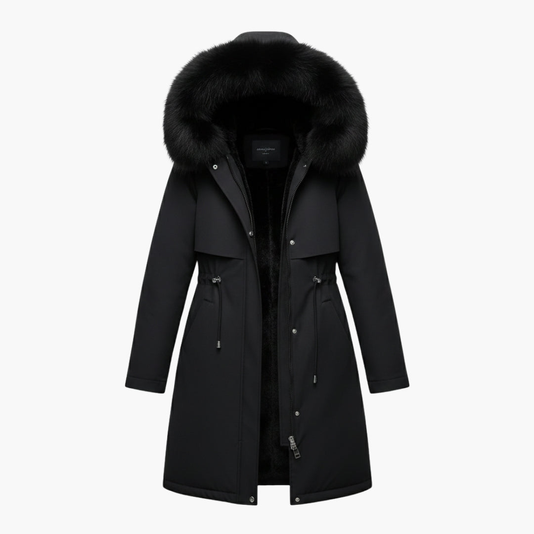 Women's Winter Jacket with Faux Fur Collar