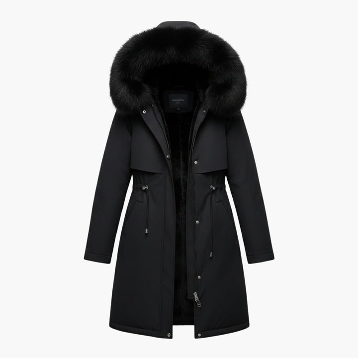 Women's Winter Jacket with Faux Fur Collar