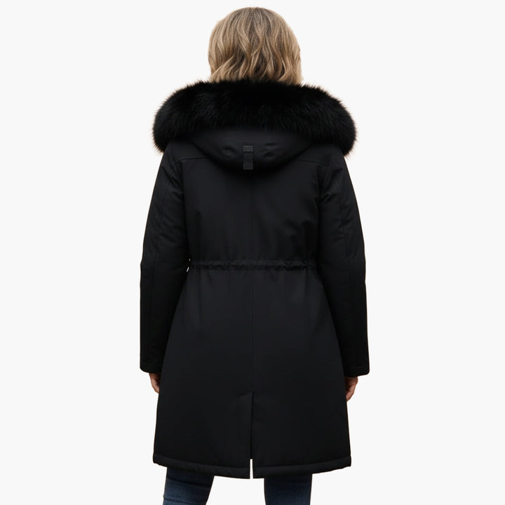 Women's Winter Jacket with Faux Fur Collar