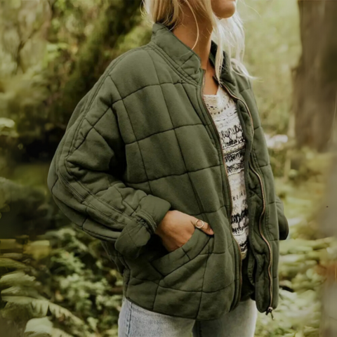 Women’s Oversized Quilted Puffer Winter Jacket