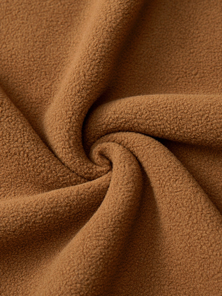 Teddy Lined Polar Fleece Hooded Jacket