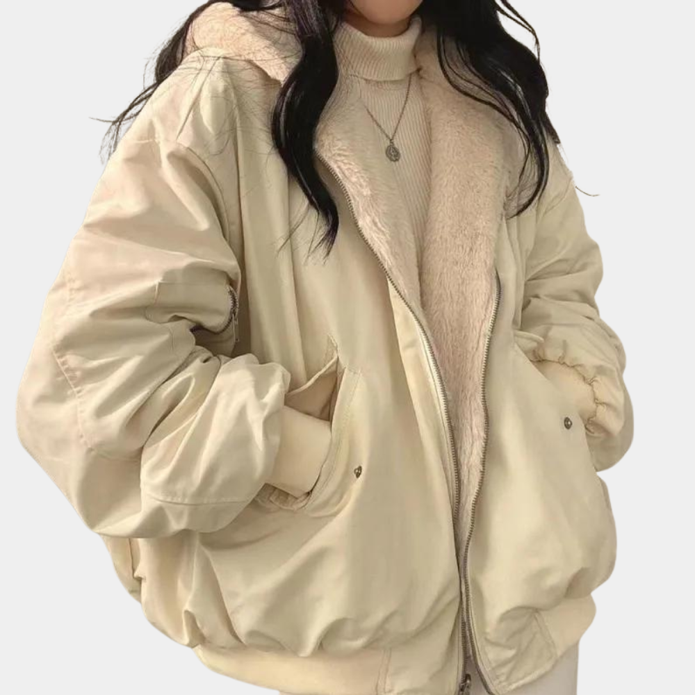 Women’s Oversized Hooded Jacket Cozy Winter Outerwear