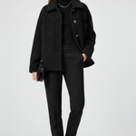 Women’s Fleece Jacket with Buttons and Generous Pockets