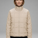 Women’s Jacket with Zip and Quilted Surface
