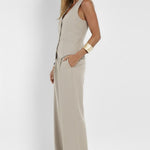 Women’s Two Piece Outfit V Neck Waistcoat