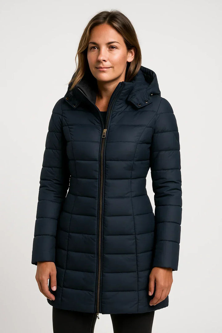 Women’s Hooded Puffer Winter Coat Long Quilted Warm Jacket
