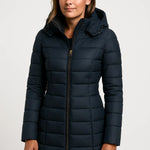 Women’s Hooded Puffer Winter Coat Long Quilted Warm Jacket