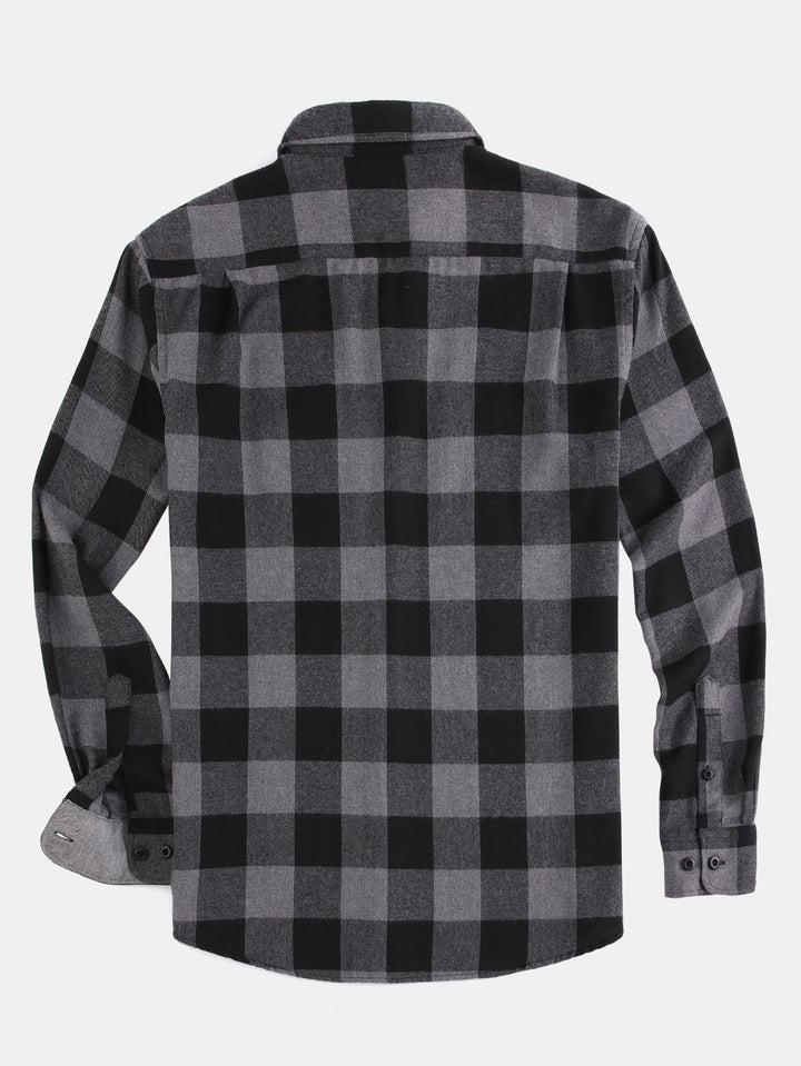 Flannel Plaid Button Up Shirt