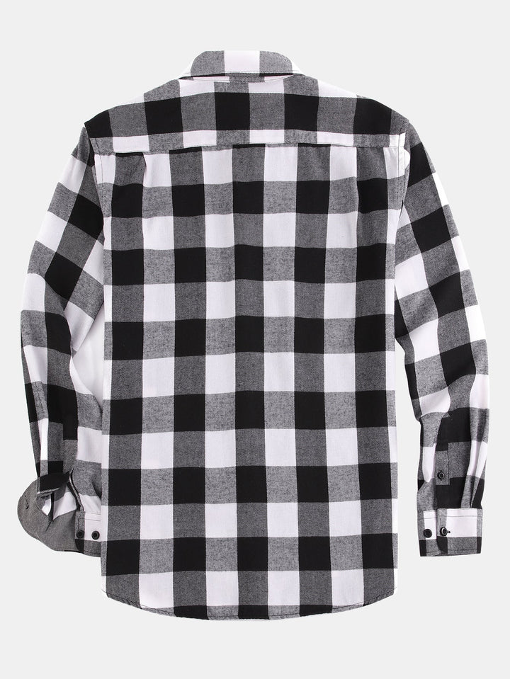 Flannel Plaid Button Up Shirt