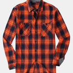 Flannel Plaid Button Up Shirt