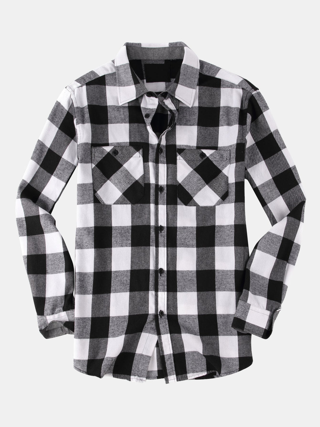 Flannel Plaid Button Up Shirt