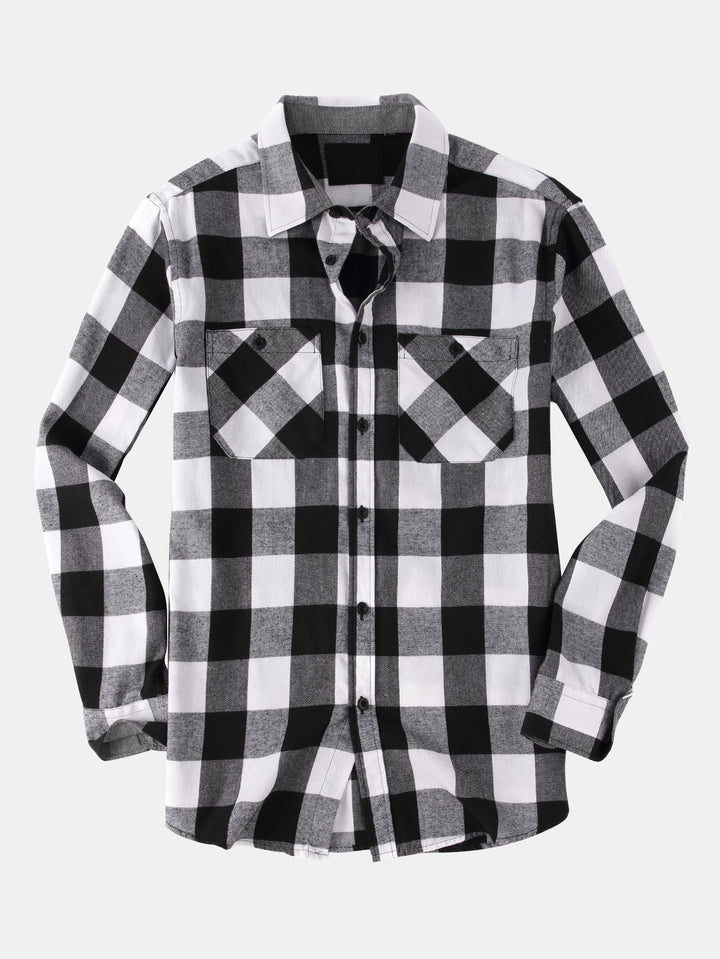 Flannel Plaid Button Up Shirt