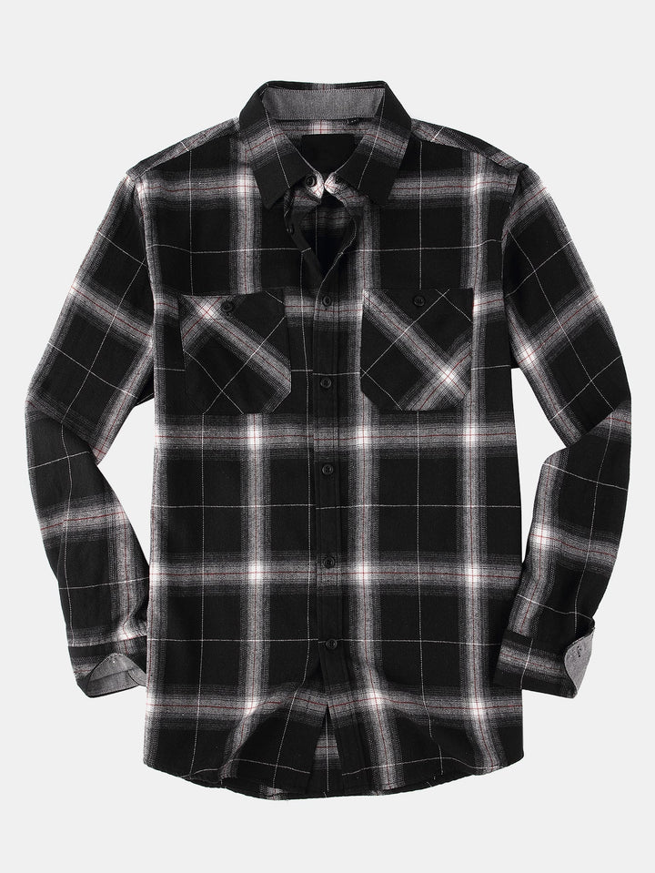 Flannel Plaid Button Up Shirt