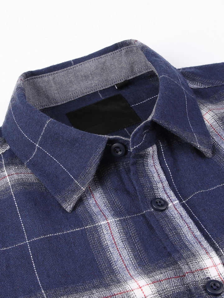 Flannel Plaid Button Up Shirt