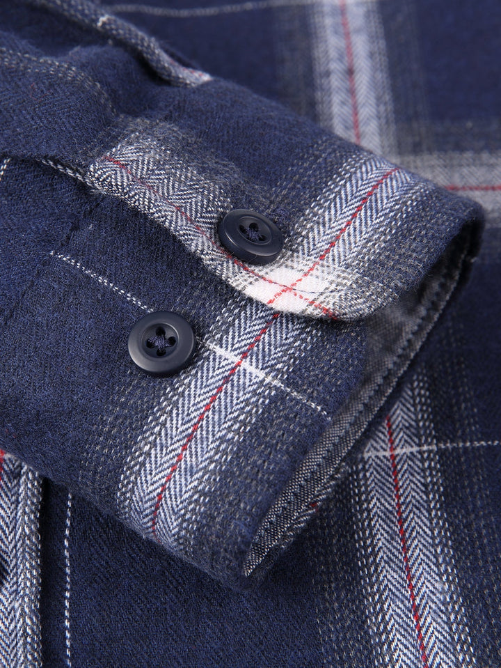Flannel Plaid Button Up Shirt