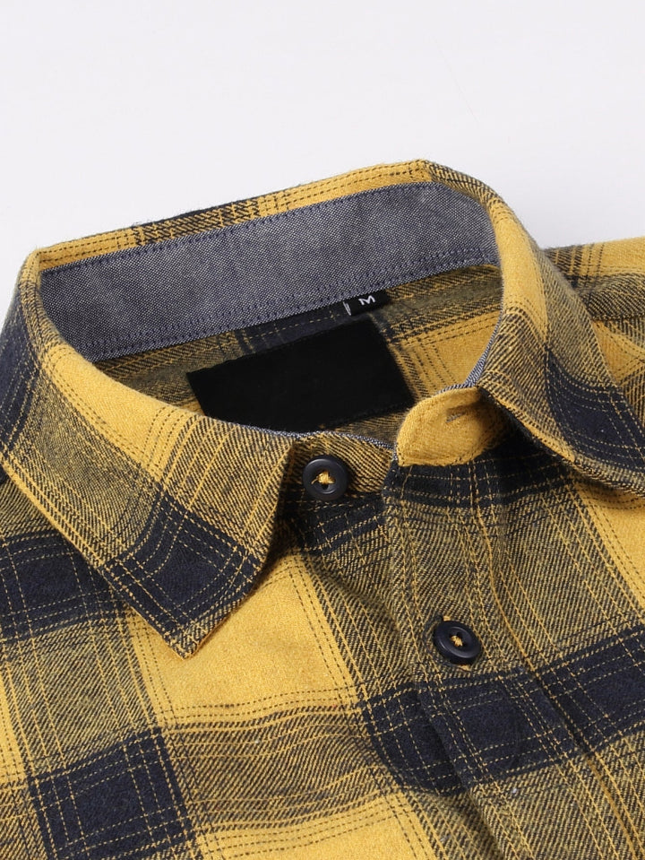 Flannel Plaid Button Up Shirt